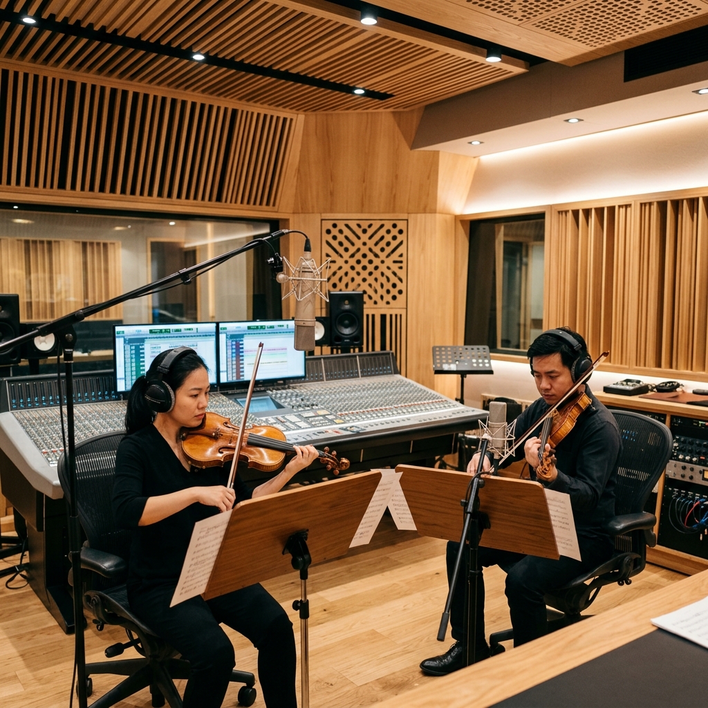 Phòng thu âm Violin