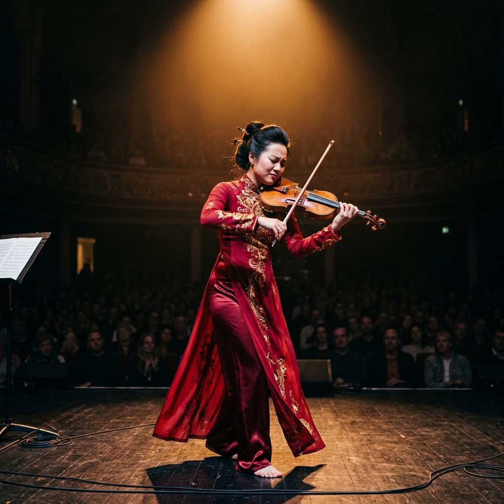 Nghệ sĩ Violin biểu diễn