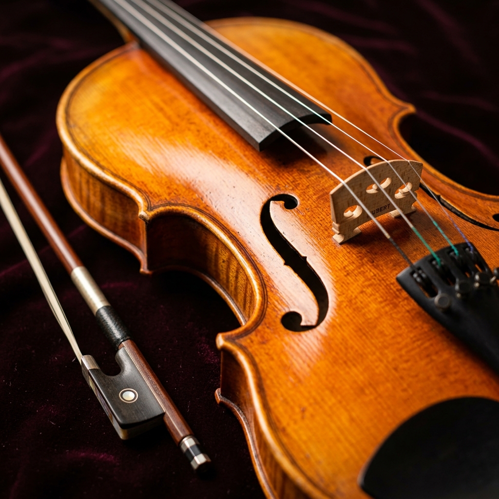 Cận cảnh đàn Violin thủ công