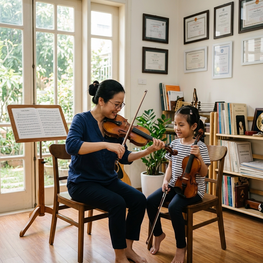 Lớp học Violin 1 kèm 1